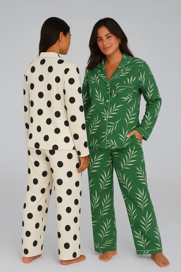 Midnight Dot with Leaf & Linen